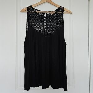 H&M Black A-line Top